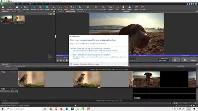 VideoPad Tutorial: How to Add Transition in VideoPad