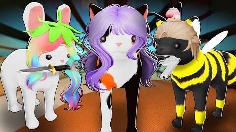 НОВЫЕ КОТИКИ В МЁРДЕРЕ! Roblox Kitten Game