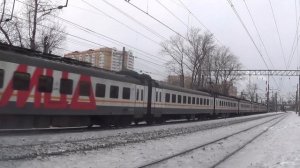Электропоезд ЭП2Д-0213 ЦППК сообщением Москва - Голутвин