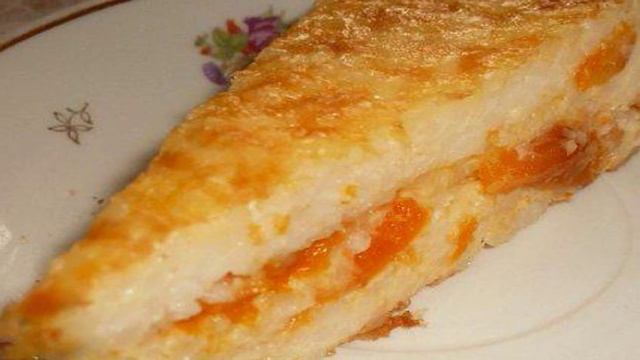 Рисовая запеканка с курагой