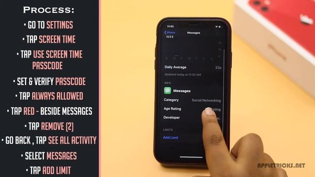 Lock Messages App with Passcode on iPhone 11 | Passcode Lock Text Messages Without Using Any Apps