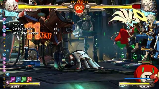 GUILTY GEAR Xrd REVELATOR Jack-O OTG combo after throw смотреть онлайн