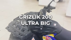 Взрослый бензиновый квадроцикл MOTAX GRIZLIK 200 ULTRA BIG черный