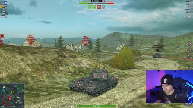 Танк WZ-114 полный ОБЗОР + летсплей (новый ВЗ-114) | Tanks Blitz смотреть онлайн