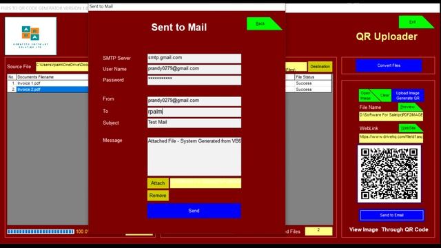 Convert PDF Files to Image / Send to Email / QR Code Uploader VB 6.0  | CoderCampSite PH