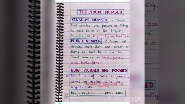 Noun Singular and pural #practicepractice #student