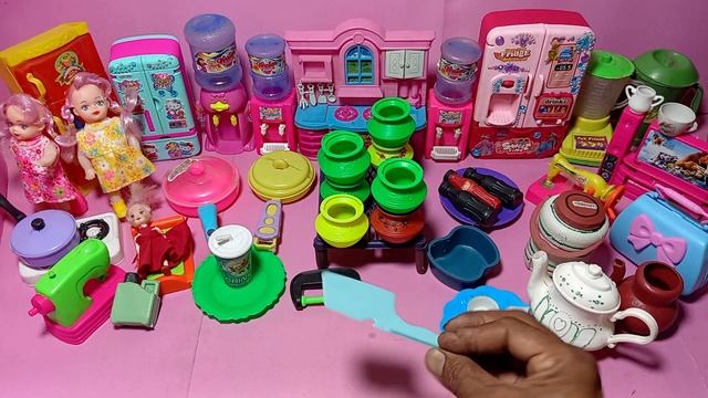 4 minutes satisfying unboxing with beautiful kitchen set toys | Hello kitty toys