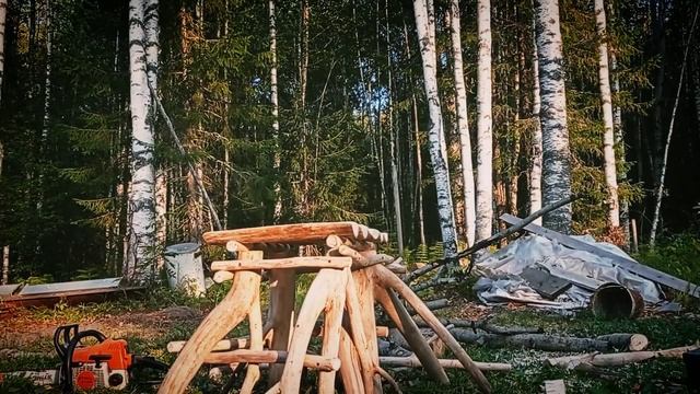 Делаю стул из дерева. Ведьмин стул.
