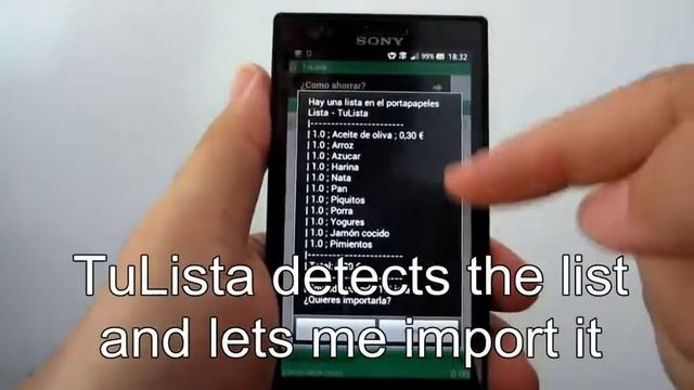 How to import a shopping list in TuLista смотреть онлайн