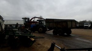 Мтз 82 не может съехать с места с пустым прицепом