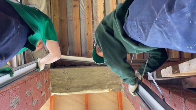 Остекление коттеджа из керамоблока // КП Александрия смотреть онлайн