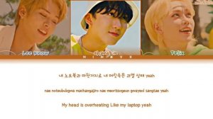 Stray Kids (Lee Know, Changbin, Felix) - "Surfin" Lyrics Color Coded (han/rom/eng/가사)