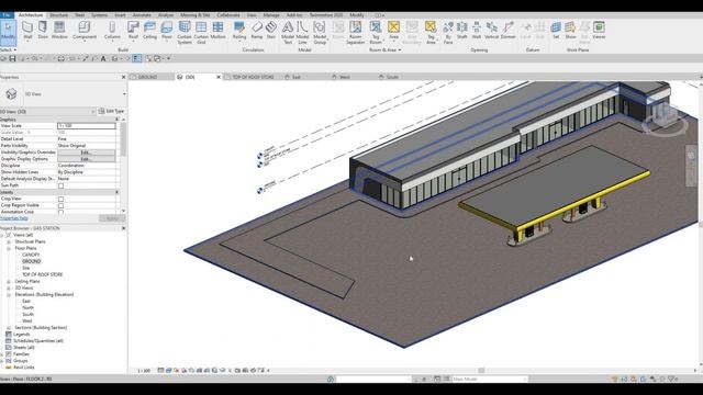 Gas Station | Part 8 | Complete Step By Step Project | Revit and Twinmotion Tutorial