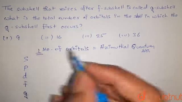 The subshell that rises after f subshell is called g subshell What is the total numbe смотреть онлайн