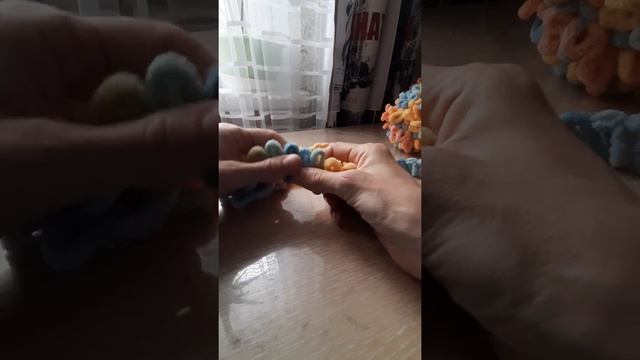 Обзор Alize puffy fine color, набор петель, лицевая, изнаночная, закрытие петель смотреть онлайн