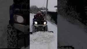 Цф мото 500. Чистим снег