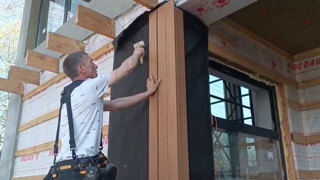 Монтаж планкена на скрытый крепеж дуэт фасад