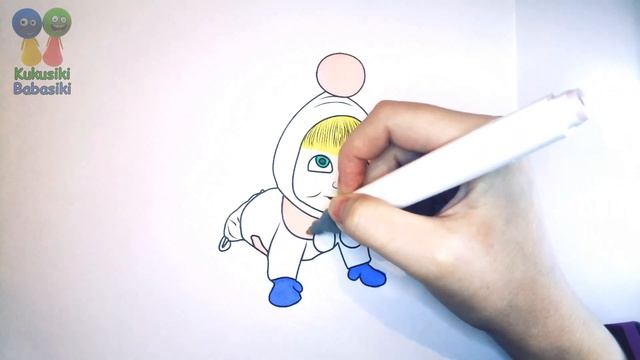 Masha and the Bear coloring book №123 👱♀️🐻 смотреть онлайн