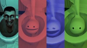 Orange Skibidi toilet VS Green Skibidi toilet VS Pink Skibidi toilet VS Blue Skibidi toilet