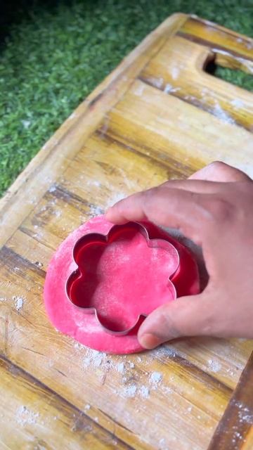 💥🌹Red velvet flower donuts #viral #trending