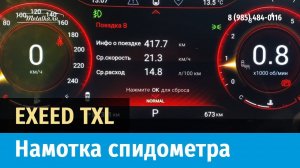 Крутилка, моталка спидометра на EXEED TXL