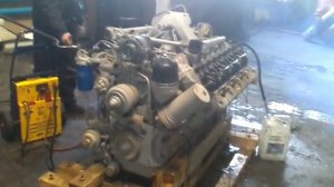 ЗАПУСК ДВИГАТЕЛЯ ЯМЗ 238. 2015год