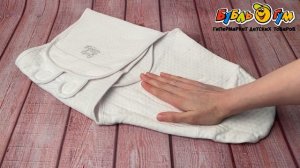 Пеленка-кокон Lanson Kids Cute baby на липучке белая