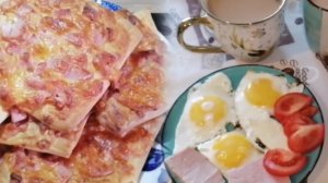 Завтрак . Готовлю мини пиццу . Туалет будет как трон 😁 из стула ☺️🤭