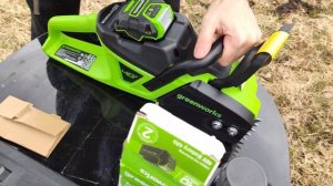 Обзор аккумуляторной пилы Greenworks gd40cs20x 1 часть