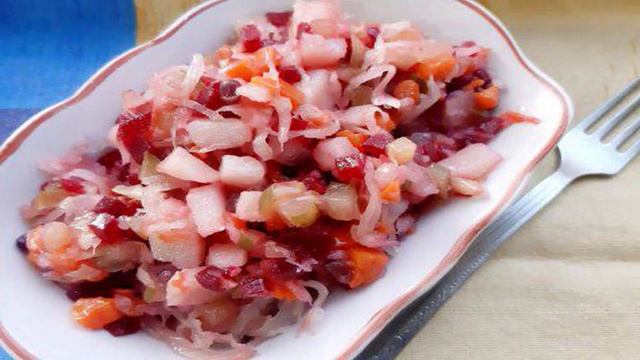 Винегрет с спаржевой фасолью