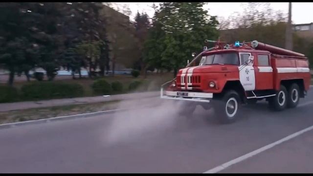 24.04.2020 Дезінфекція вулиць у місті Дніпрорудне