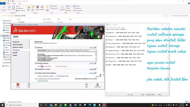 How To Install Solidworks 2016 dengan mudah Tips and Trick смотреть онлайн