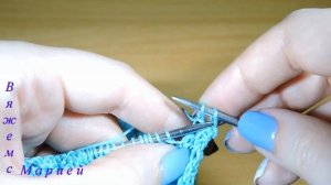 Хлопковый топ спицами Часть 6. Закрытие левой части переда