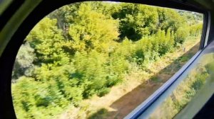 Купянск  - Харьков из окна поезда  в 4К 60фпс