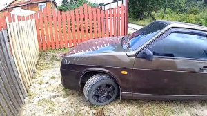 Ваз 2108 полная покраска , с добавлением пигмента в лак.