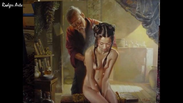 Картина " Восточная медицина " холст. масло (Процесс) Painting " Oriental Medicine " (Process) смотреть онлайн