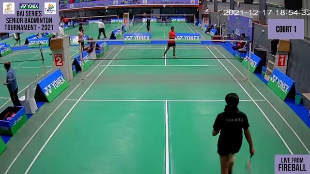 BAI SERIES SENIOR BADMINTON TOURNAMENT 2021 - COURT 1