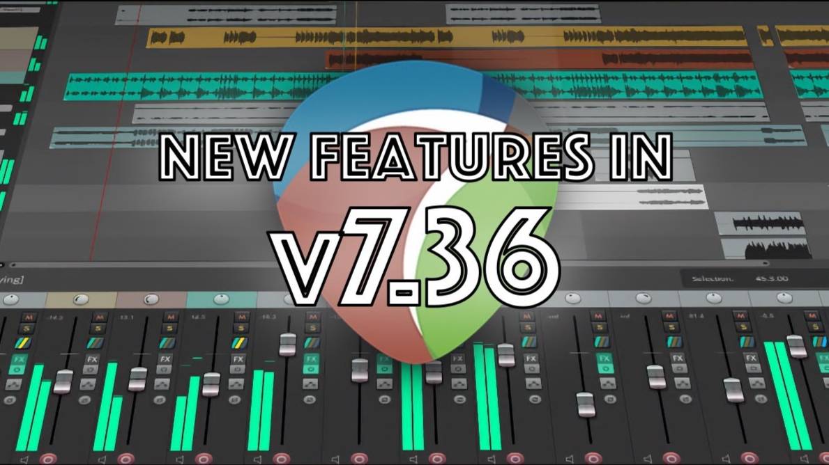 What's New in Reaper v7.36: Poly Aftertouch Editing, Big Clock Plus, $rectag and more...