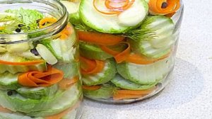Кабачки с морковью маринованные на зиму