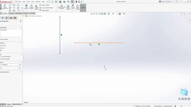 SolidWorks Tutorial for Beginners #28 - How to Create SolidWorks Sketch Relations смотреть онлайн