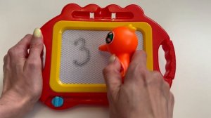 Цифры и счет на магнитной доске. Развивающее видео для детей