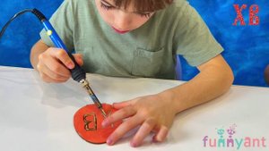 Пасхальная поделка с элементами пирографии (рисование огнём) Funny Ant Malahovka