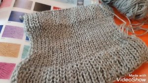 Обзор пряжи MILANO от YARNART. Самый простой узор "Английская резинка' #вязание