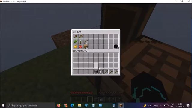 Jogando Skyblock minecraft 1.17.1 Ep 1