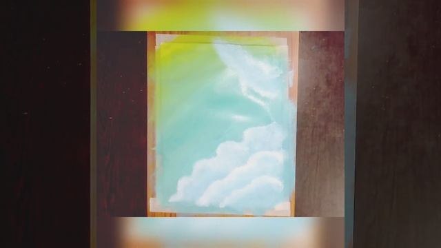 fluffy cloud with butterfly 🦋 ll acrylic painting ll jasmin art смотреть онлайн