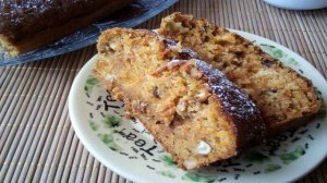 Постный морковный кекс