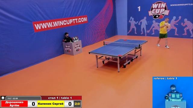 Дорошенко Артём3-1 Каленик Сергей Турнир Восток 4  WINCUP 13.11.21 Прямая трансляция Зал 1