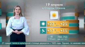 Погода в Старом Осколе на 19 апреля