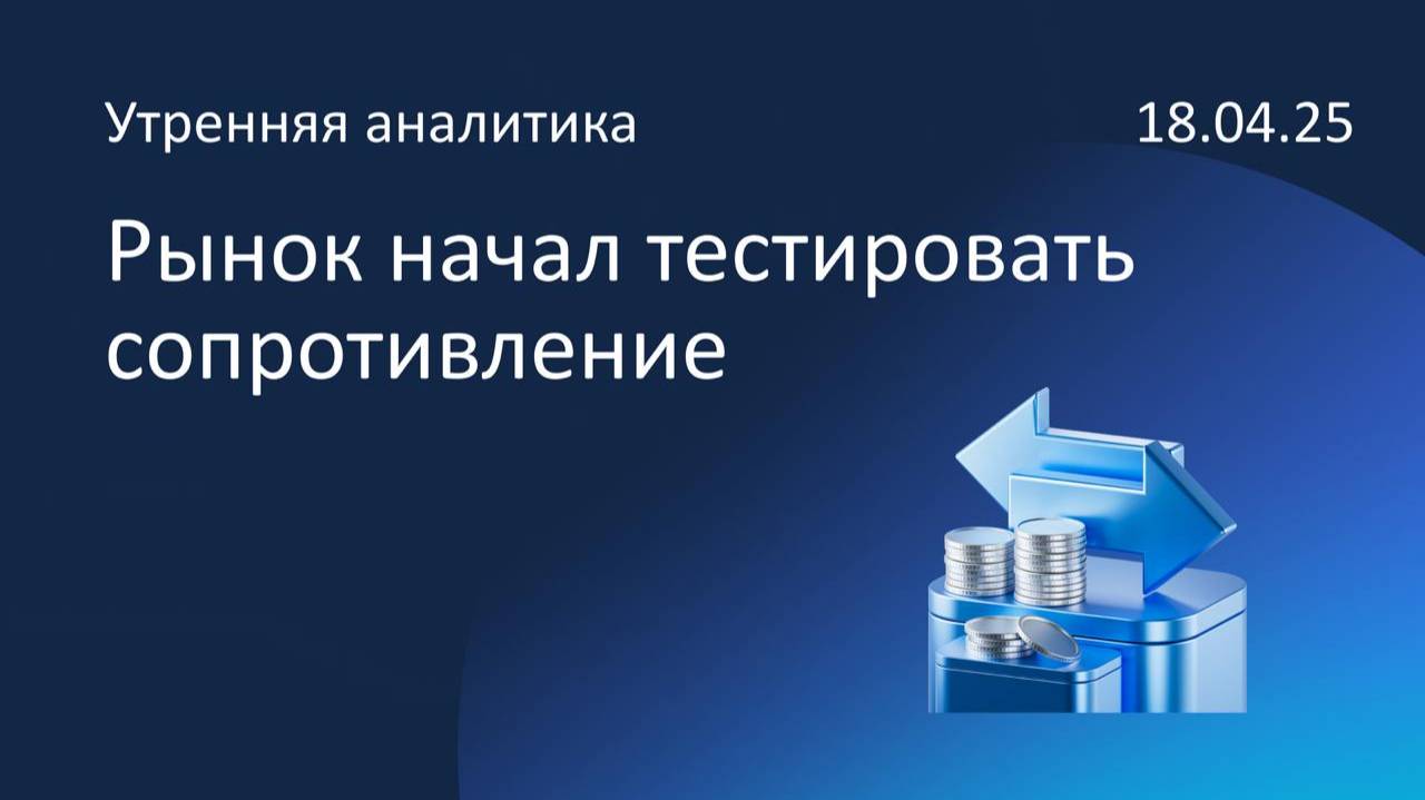 Рынок начал тестировать сопротивление