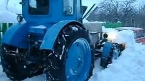 трактор т 40 уборка снега